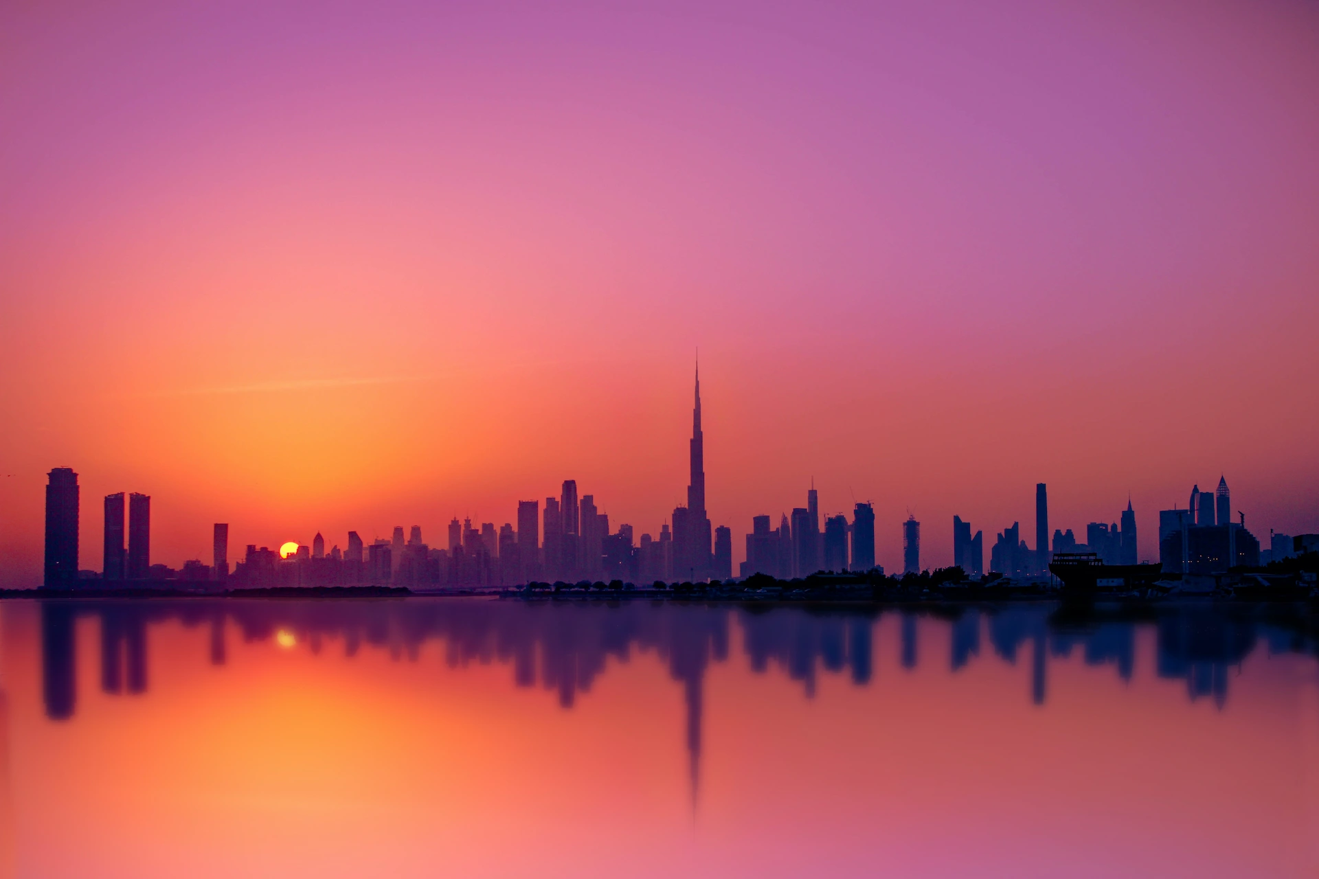 Coastline sunset